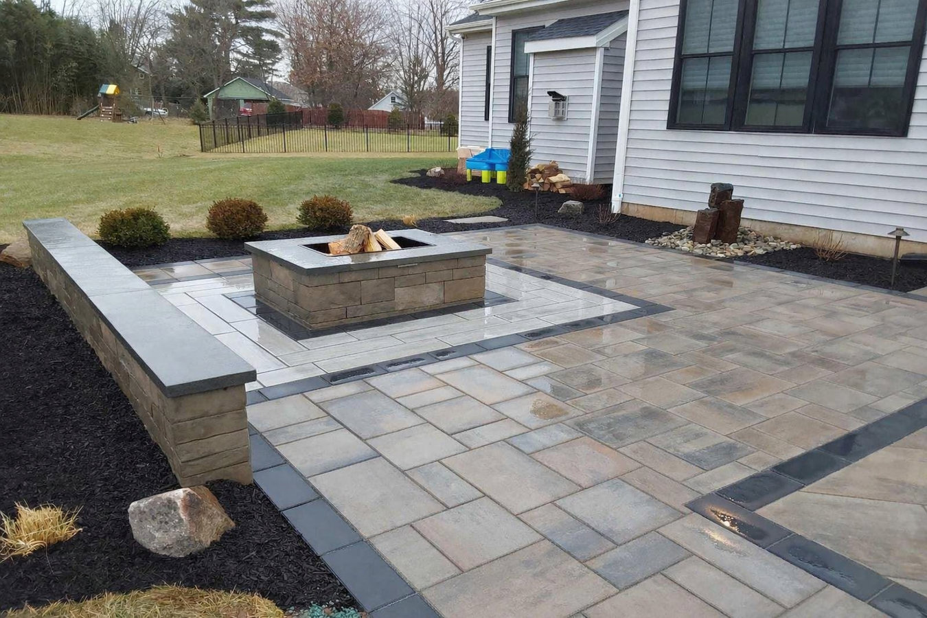 Concrete patio construction in Bryan, TX