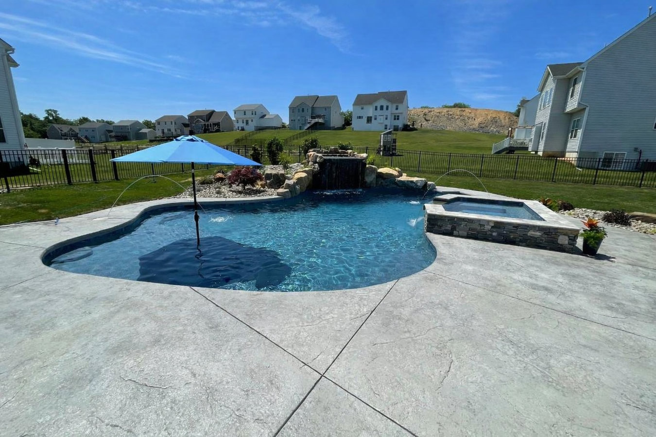 Concrete pool decks in Bryan, TX
