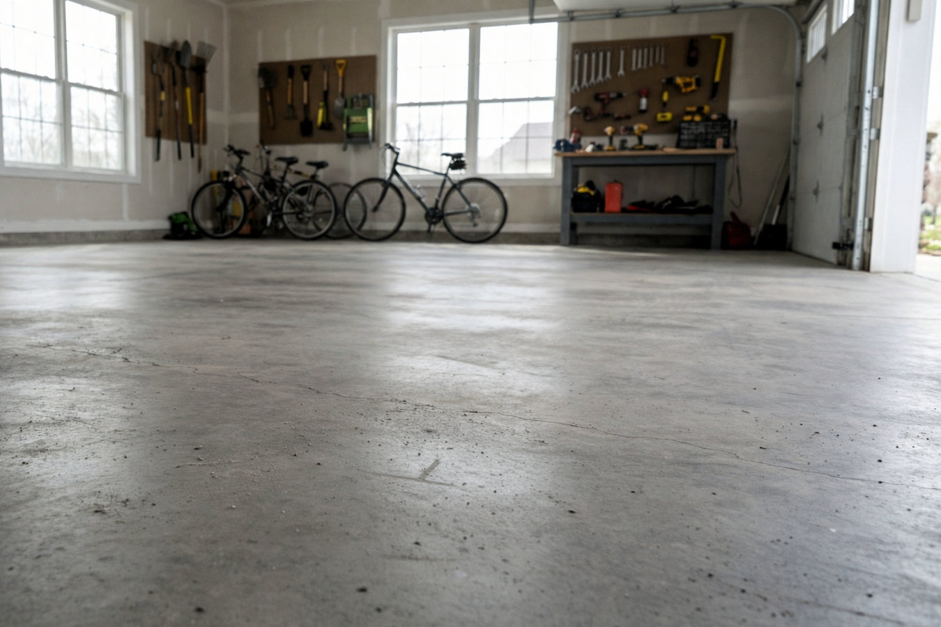Garage floor concrete in Bryan, TX